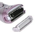 thumbnail image 5 of EASTIN Rasoir pour Femmes Électrique Sans Fil Étanche [Humide et Sec] Kit Personnel de Retrait Rasoirs et Tondeuse pour Dames Jambes Visage Visage Zone de Poils Aisselle Corps Violet, 5 of 5
