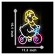 thumbnail image 3 of Duck Riding Bike Letrero De Neón Luz Para Decoración De Pared Para Bar Sala De Fiestas Club Tienda Música Concierto Cumpleaños Regulable 28.7cmx40.89cm, 3 of 6