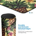 thumbnail image 6 of Pineapple Computer Mouse Pad Floral Leaf Plants Tropical Fruit Pattern Vintage Green Yellow Brown Wipeable Polyester Rubber Decorative Desk Mat Ideal for Home Library or Office Work (9.5"x7.9"), 6 of 6