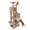Coffee, variant on SUGIFT 57 Inch Cat Tree with Dual Condos and Hammock and 2 Dangling Balls Tall Cat Tower for Indoor Cats, Beige,