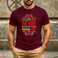 thumbnail image 2 of Bibifish Mens T Shirts Short Sleeve Crew Neck Latina Floral Letter Print Tees Hispanic Culture Casual Summer Daily Tops, 2 of 5