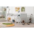thumbnail image 6 of 2025Full Size Wood Low Loft Bed with Ladder, ladder can be placed on the left or right, White(OId SKU: GX000366AAK), 6 of 10
