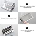 thumbnail image 5 of Raindrops Tissue Holders For Bathrooms 1Pcs Silver 304 Stainless Steel With Phone And Bottle Racks 19x11.5in, 5 of 8