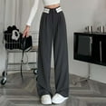 thumbnail image 6 of Women's High Waisted Casual Pants Flowy Loose Wide Leg Trousers Comfortable Stretchy Soft Fabric for Daily Wear and Outdoor Activities, 6 of 8