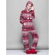 thumbnail image 2 of Conjunto de pijama de franela con estampado navideño para mujer, ropa de dormir cálida de manga larga, con capucha, disfraz de lana, 2 of 4