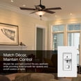 thumbnail image 3 of Lutron Electronics SFSQ-LF-WH Skylark Fan Control, White, 3 of 5