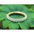 thumbnail image 3 of 1 1/3 ct.t.w Round Cut Lab Created Moissanite Diamond Eternity Wedding Band Ring For Women In 10K Solid Yellow Gold (G-H Color, VVS1 Clarity, 1.33 Cttw)-8.5, 3 of 9