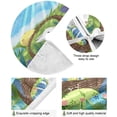 thumbnail image 2 of FMSHPON Easter Cute Rabbit Colorful Easter Eggs Xmas Christmas Tree Skirt Stand Mat for Holiday Party Decoration Indoor Outdoor 36 inches, 2 of 6