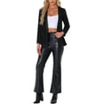 thumbnail image 2 of INSPIRE CHIC Women's Open Front Long Sleeve Disco Party Sequin Blazer Jacket L Black, 2 of 6