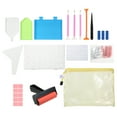 thumbnail image 1 of Ensemble d'Outils de Peinture au Diamant de 126 Pcs : Comprend un Rouleau, un Outil de Fixation, une Boîte de Rangement à 28 Compartiments, 40 Autocollants d'Étiquette, un Sac d'Outils de 24x17 cm, des Pinces, 4 Stylos Diamant, 3 Plateaux en Plastique, 3 Poignées en EVA, 10 Pâtes à Modeler et, 1 of 6