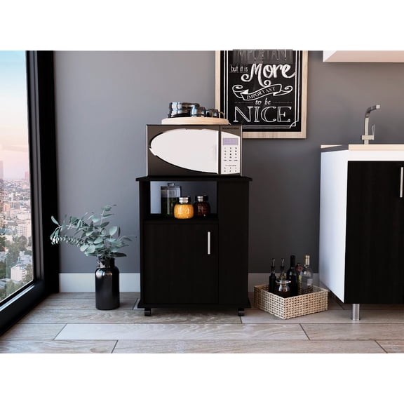 23.6" Wide, 15.7" Deep - Hold Air Fryers and Microwaves - In Compact Kitchens - High - Grade Wood