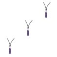 thumbnail image 2 of Transemion Handmade Clear Quartz Crystal Necklace Energy And Elegance Master StoneAdjustable Amethyst 3Set, 2 of 6