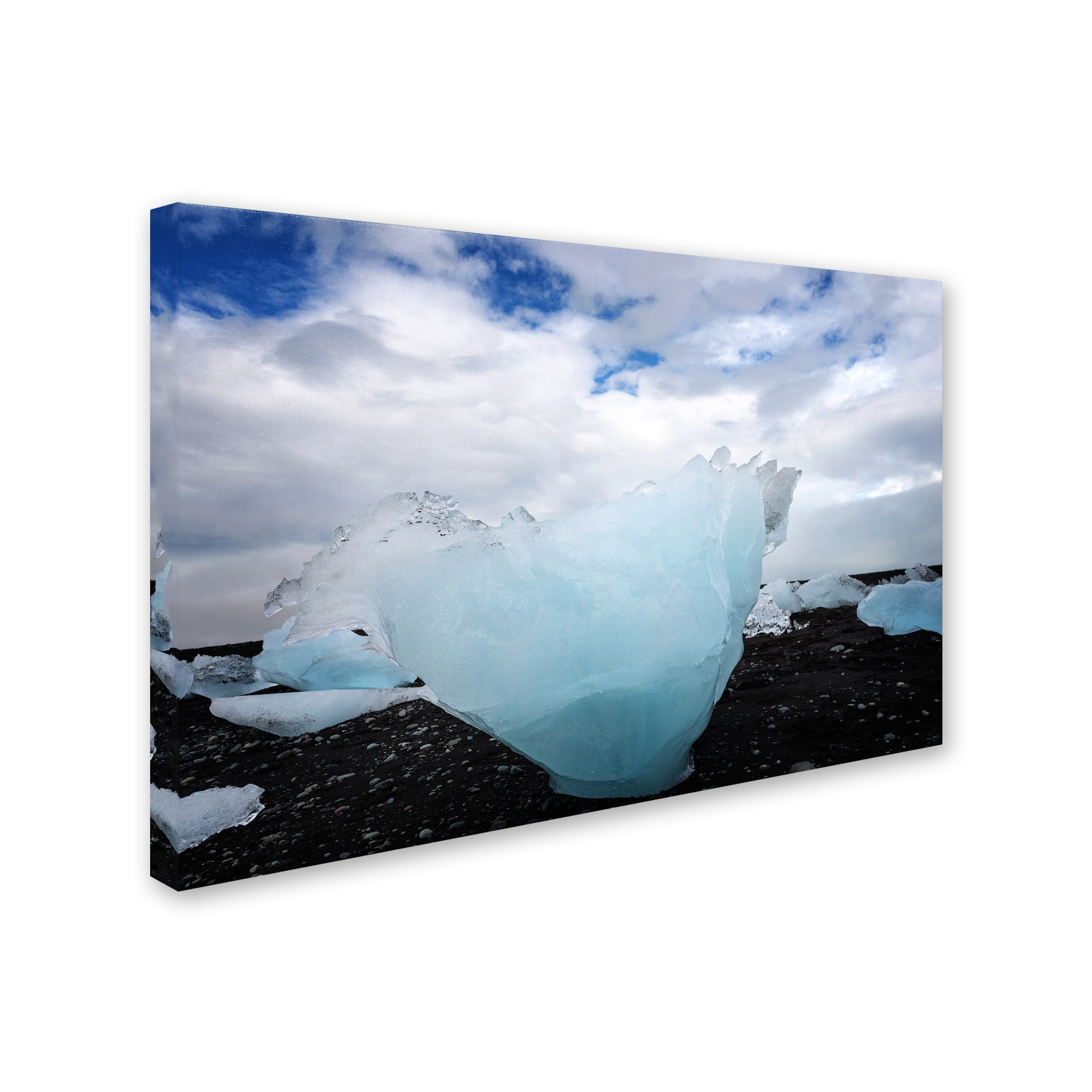 Ice on the Beach' Canvas Art by Philippe Sainte-Laudy