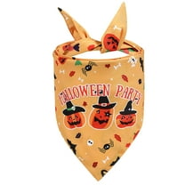 FAMTKT Dog Bandanas, Halloween Adjustable Fashion Pet Bib Dog Saliva Towel Pet Supplies, Adjustable Accessories for Small To Large Dog Puppy Cat
