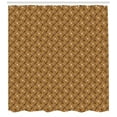 thumbnail image 3 of Ambesonne Vintage Autumn Shower Curtain, Simple Leaf Shapes, 69"Wx70"L, Almond Brown and Pale Coffee, 3 of 3