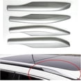 thumbnail image 2 of Car Silver Roof Rack Luggage Rack Bar Rail End Cover Shell Cap Trim Compatible For NISSAN X-TRAIL X Trail Compatible For Rogue T32 2014-2021(Front Right), 2 of 6