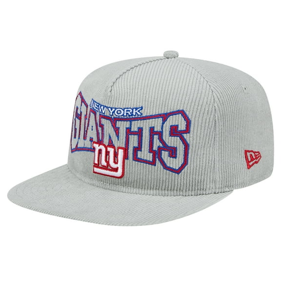 Men's New Era Gray New York Giants Corduroy-Golfer Adjustable Hat