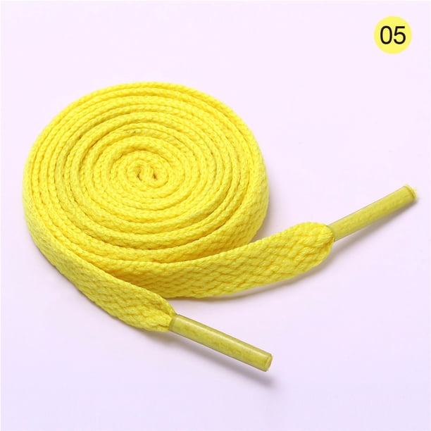 Nvzi 2 pares de cordones planos para zapatos de 8 mm de ancho para zapatillas deportivas y para correr, cordones para botas, A05