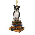 thumbnail image 2 of Fiudx Ofertas del día Colgante con forma de árbol de Navidad, adorno navideño con forma de perro, colgante de trineo, libros navideños, adornos acrílicos, regalos para amantes de los libros, adornos, 2 of 6