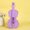 Purple, variant on Guitar Shaped Silicone Pen Bag Multifunctional Zipper Cosmetic Storage Pouch Aesthetic Desktop Stationery Organizer For Student Study Home Office Desk Daily Sorting