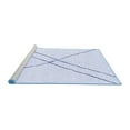 thumbnail image 2 of Ahgly Company Machine Washable Indoor Rectangle Solid Blue Modern Area Rugs, 7' x 10', 2 of 4