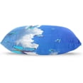thumbnail image 3 of Bright Butterflies Flying The Blue Sky Velvet Oblong Lumbar Plush Throw Pillow Cover/Shams Cushion Case - 16x24in - Decorative Invisible Zipper Design for Couch Sofa Pillowcase Only, 3 of 7