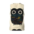 thumbnail image 3 of Gaeub Owl with Mandala Men's Mesh Basketball Jersey, Quick-Drying Sleeveless Top S-4XL, Loose Muscle Tank Top -X-Large, 3 of 9