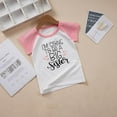 thumbnail image 3 of Kids Girls T-shirt - Promoted to Big Sister - Summer Cotton Short Sleeve Tops, 3 of 5