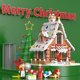 thumbnail image 2 of 18021 Regalo de Navidad para niños Casa de pan de jengibre Vista de la calle Juguete de bloques de construcción DIY adorno de Navidad 1455 piezas, 2 of 5