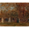 thumbnail image 2 of Félix Ziem 24x20 Gold Ornate Framed and Double Matted Museum Art Print Titled - Day at the England Embassy in Paris (1889), 2 of 4