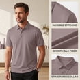 thumbnail image 6 of Men's Polo Shirts Golf Quick Dry Collared Moisture Wicking Short Sleeve Athletic Performance Shirts, M, 6 of 9