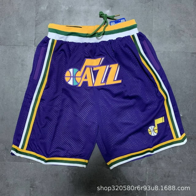 NBA Lakers Raptors Heat Grizzlies Men's Basketball Shorts Embroidered Game Basketball Training Shorts-XICEN