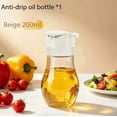 thumbnail image 1 of 1 pieza de hervidor de condimento de vidrio transparente espesado de cocina antigoteo y sin fugas, botella de vidrio pequeña especial for salsa de soja y vinagre, 1 of 2