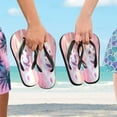 thumbnail image 5 of YAZAOOSummer Flip Flops Creatively Heartfelt Whiskers Simple Beach Sandals, 5 of 8