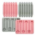 thumbnail image 1 of 4 Pack Assorted Crayon Mold Cavities 3D Crayon Silicone Mold Triangle Crayon Mold Silicone Chocolate Making Mold, 1 of 9