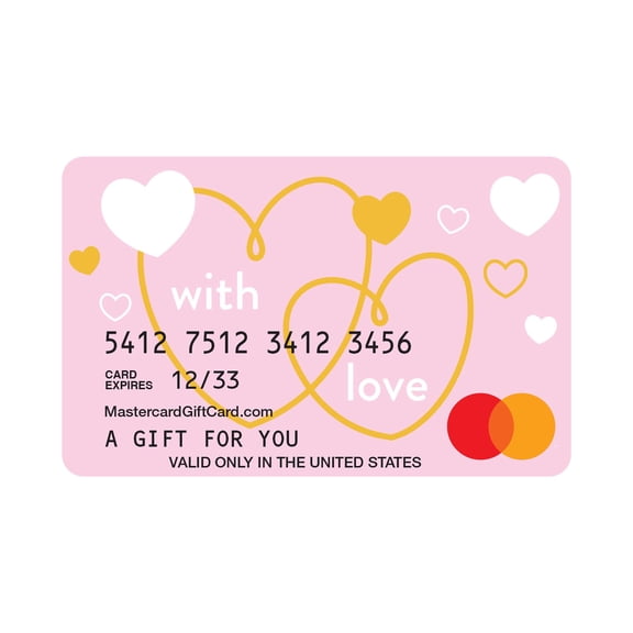 Mastercard® $20-$500 eGift Card Pink Love (Plus $6.84 Purchase Fee) [Email Delivery]