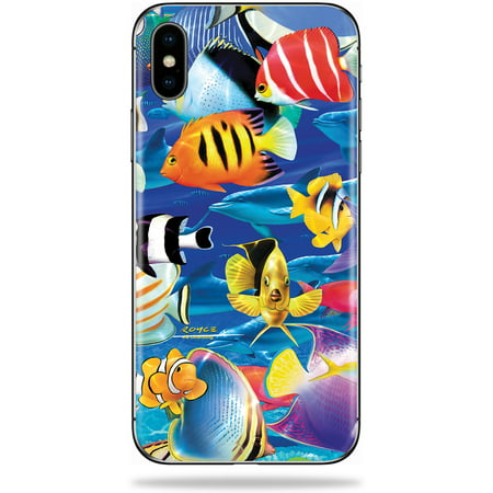 Skin For Apple iPhone XS - Tropical Fish | Protective, Durable, and Unique Vinyl Decal wrap cover | Easy To Apply, Remove, and Change