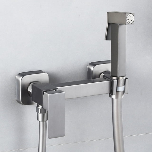 Shower Toilet Bidet Hanging Shower Head Hose Single Handle Brass Angle Valve