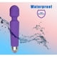 thumbnail image 3 of Masajeador de varita personal recargable Vibrador inalámbrico Potente palo de masaje eléctrico Vibrador de mano, palo de masaje de mano - Púrpura 203 * 45 mm, 3 of 4