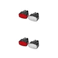 thumbnail image 4 of Naiovety 2 luces para bicicleta, lámpara para manillar, suministros para ciclismo, faros para bicicletas, tira trasera, equipo para exteriores, rojo+blanco Luz delantera + trasera 2piezas, 4 of 6