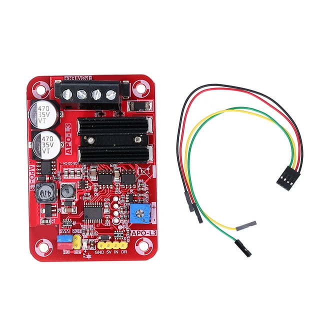 Uadme Controlador de Velocidad del Motor - Módulo de Control de Interruptor PMW de escobillas Regulador de Corriente 240 W 7 V‑24 V APO‑L3