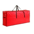 thumbnail image 2 of WHEANG Christmas Tree Storage Bag Up To 7.5 Ft Holiday Xmas Disassembled Trees With Reinforced Handles & Zipper Material From Dust (Red), 2 of 5