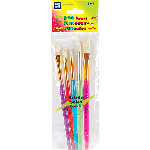 LoewCornell Brush Power Bristle Brush Set, 5Pack