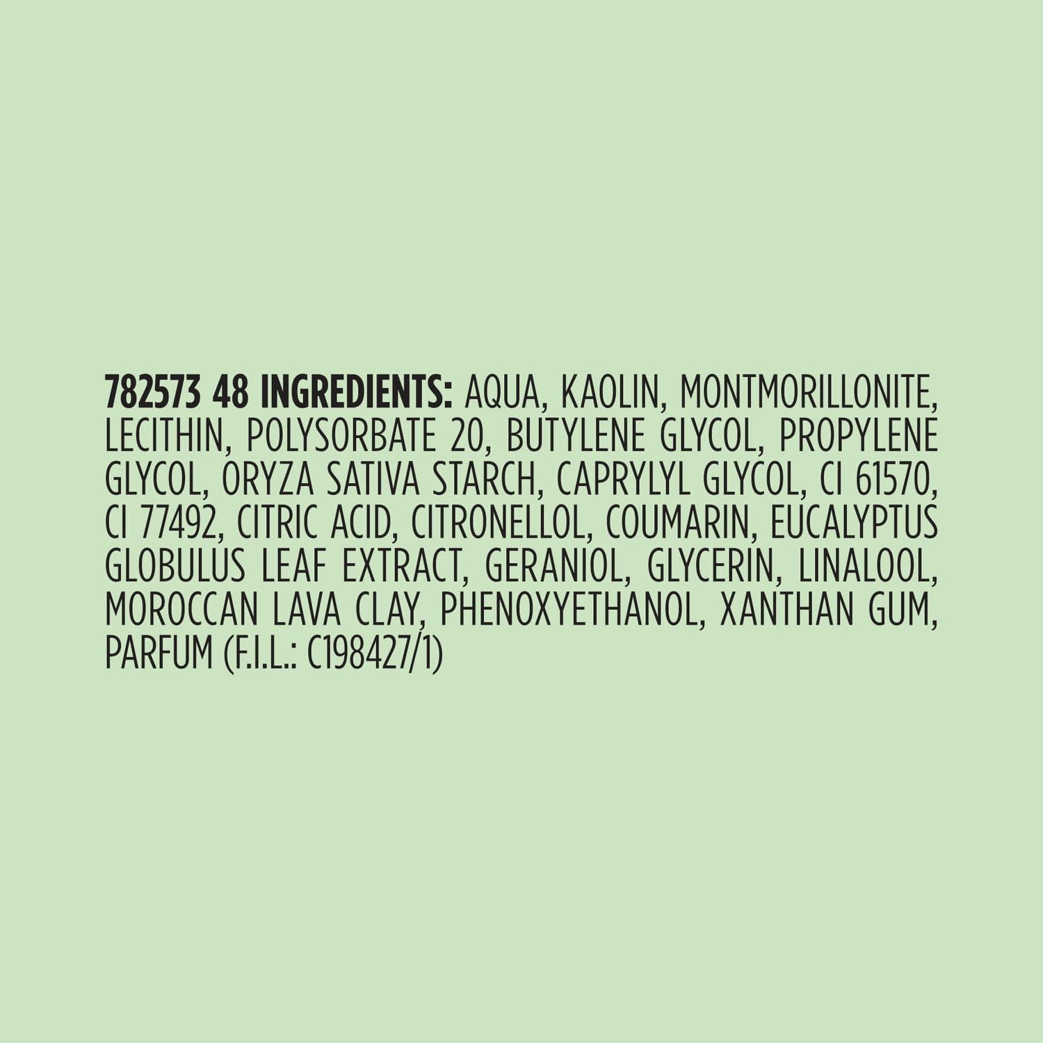 L'Oréal Paris Pure-Clay Masque nettoyant avec 3 Argiles Minérales + Eucalyptus pour peau grasse, 50 ml