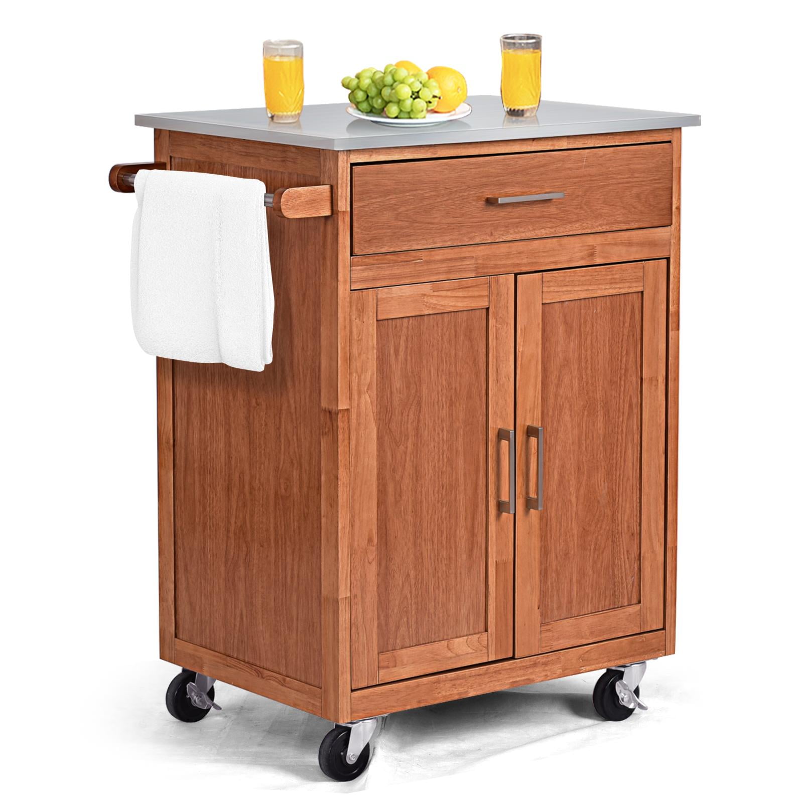 Giantex Modern Kitchen Island Utility Cart, Rolling Kitchen Island