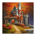 thumbnail image 2 of Cuadros Decorativos Castillo de otoño 5D DIY Kits de pintura de diamante Taladro redondo completo Decoración de pared Artesanía Ndcxsfigh Nuevos Originales, 2 of 8
