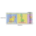 thumbnail image 2 of Concord Wallcoverings Peel and Stick Self Adhesive Kids Wallpaper Border, Toys Animals for Play Room Nursery Room, Blue Yellow Green Lilac, 15 ft by 5 in 2194W, 2 of 5