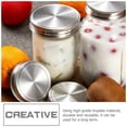 thumbnail image 2 of MasteelfCA 20pcs Mason Can Lids Multipurpose Mason Jar Covers Mason Can Covers (Silver), 2 of 8