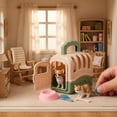 thumbnail image 5 of 2. Educational Pet Bowl 1:12 Scale Realistic Model Toy Set for Teen Girls Pretend Play, 5 of 8