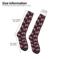 thumbnail image 5 of Daiia Sports Socks Leopard Print Printed Novelty Crew Socks for Men Women Knee High Socks Cotton Socks Soft & Breathable Support Unisex Socks, 5 of 9
